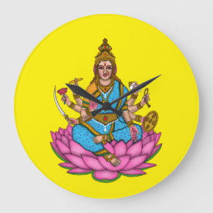 Goddess Lakshmi Wall Clock