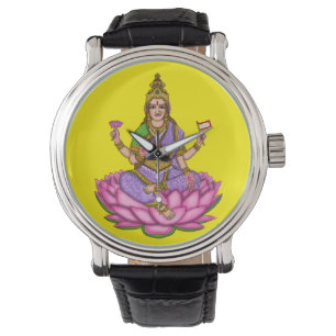 Goddess Lakshmi Wall Clock Watch