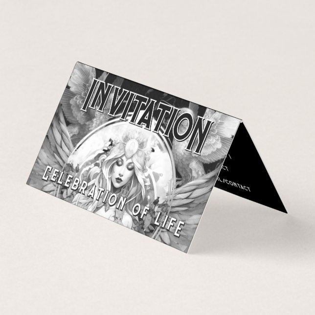 Goddess Life Celebration Birthday Invite (Front)