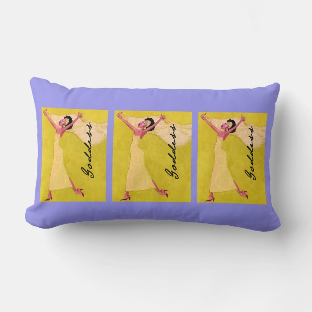 "Goddess" Lumbar Pillow (Front)