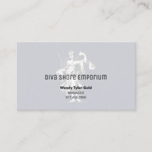 Goddess Luna Blue Watermark Business Card