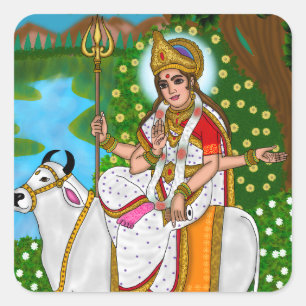 Goddess Mahagauri Stickers