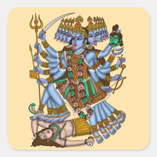 Goddess Mahakali Sticker (Front)