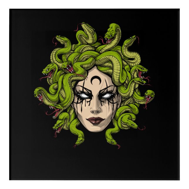Goddess Medusa Acrylic Print (Front)