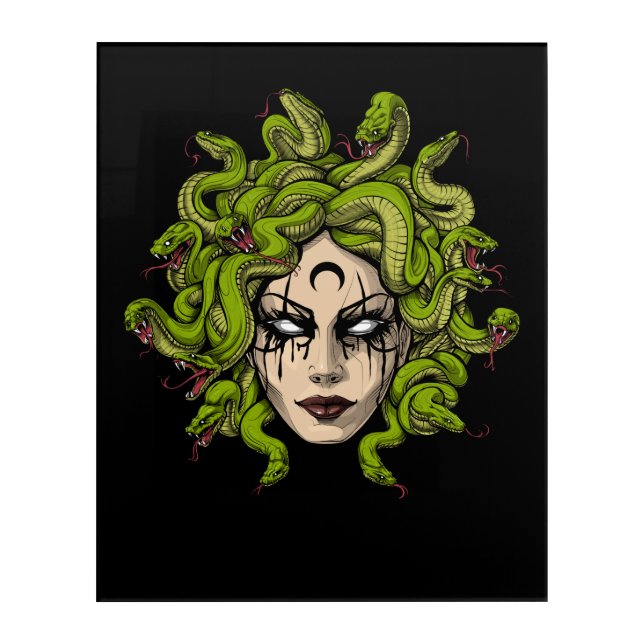 Goddess Medusa Acrylic Print (Front)