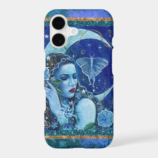 Goddess moon art by Renee Lavoie iPhone 17 Case
