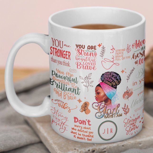 Goddess | Motivational African American Woman Coffee Mug (Creator Uploaded)