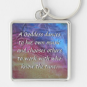 Goddess Music Keychain