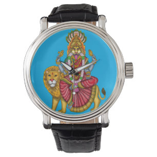 Goddess Narasimhi Divine Protection Art Custom Watch