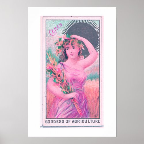 Goddess of Agriculture Ceres Poster Print
