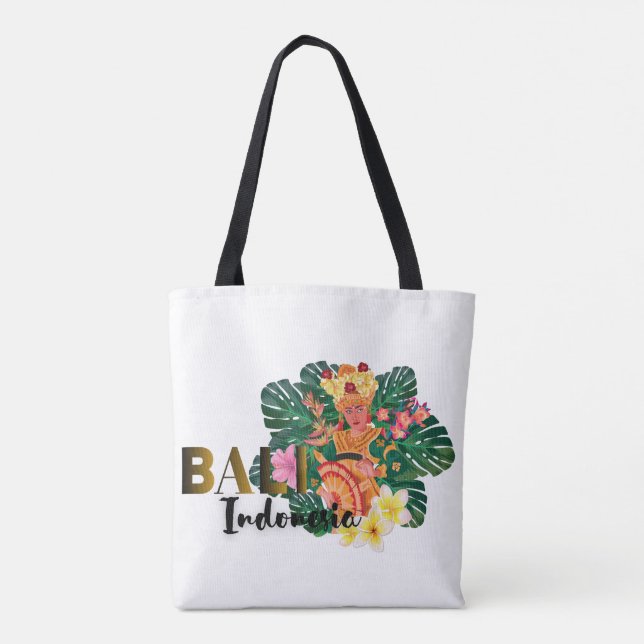 Goddess of Balinese Dance Tote Bag (Back)