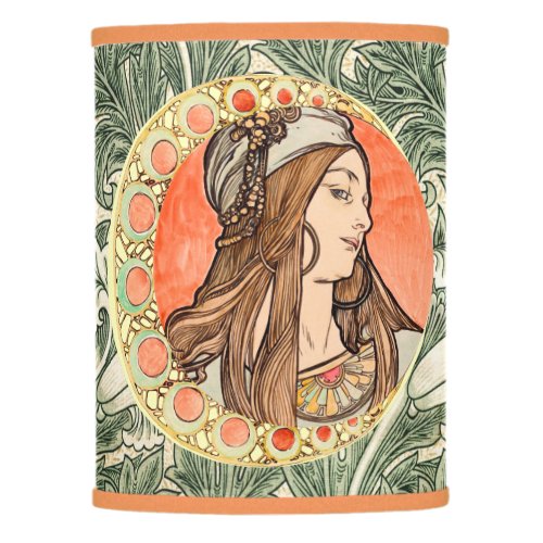 Goddess of beauty by Alphonse Maria Mucha   Lamp Shade