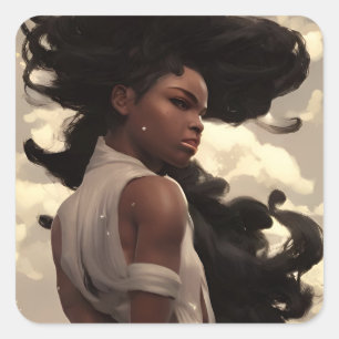 Goddess of Beauty Square Sticker