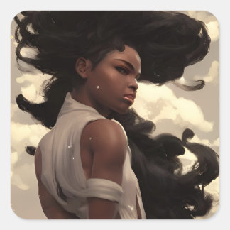 Goddess of Beauty Square Sticker