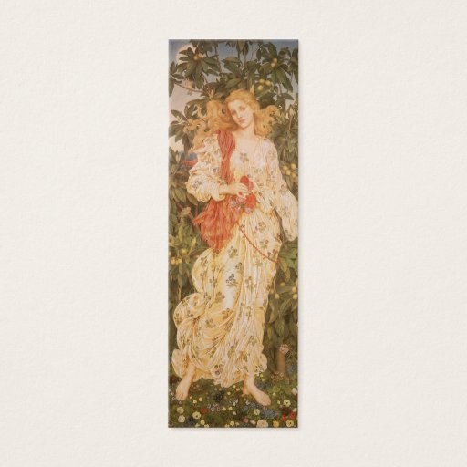 Customizable Flora, Goddess of Blossoms and Flowers by Morgan Business Card Templates