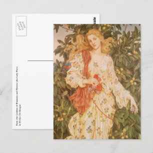 Goddess of Blossoms and Flowers, Flora by Morgan Postcard