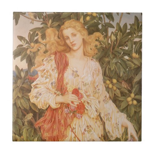 Goddess of Blossoms and Flowers Flora by Morgan Tile