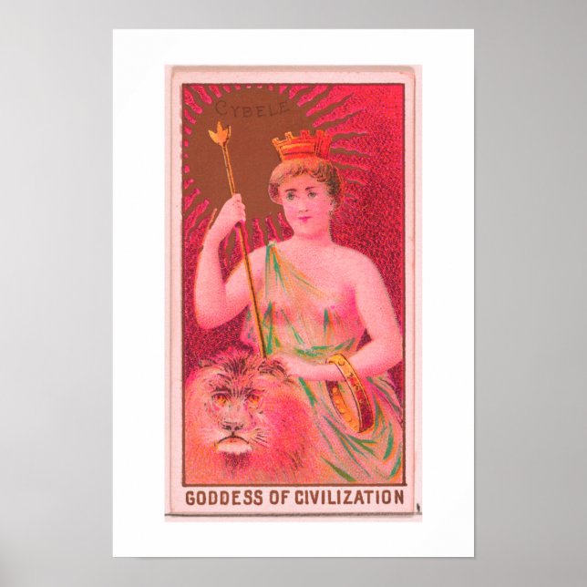 Goddess of Civilization, Cybele, Poster Print (Front)