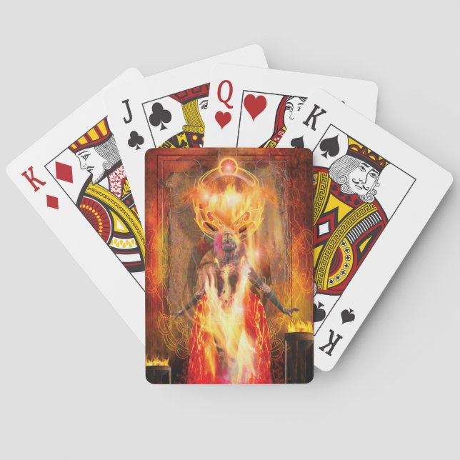 Goddess of Fire PELE Poker Cards (Back)