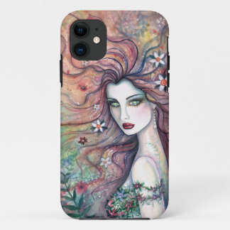 Goddess of Flowers Fairy Fantasy Art iPhone Case