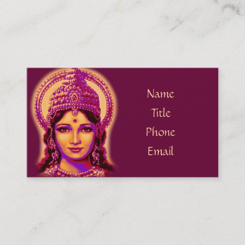 Goddess of Fortune _ Lakshmi Business Card