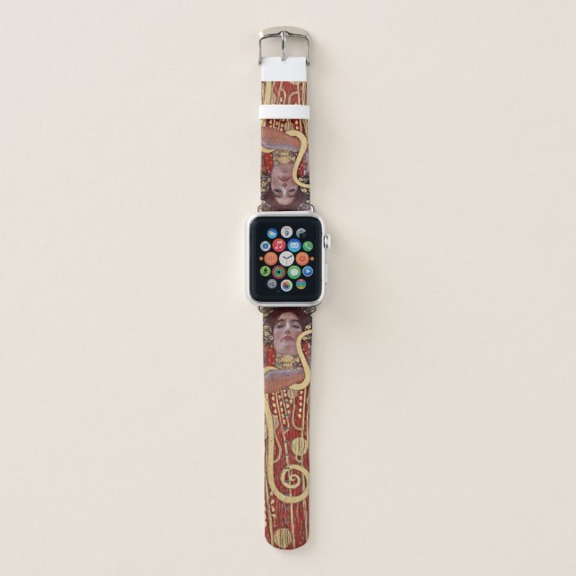 Goddess of Health, Hygieia (Salus), Gustav Klimt Apple Watch Band (Front)