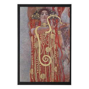 Goddess of Health, Hygieia (Salus), Gustav Klimt Faux Canvas Print