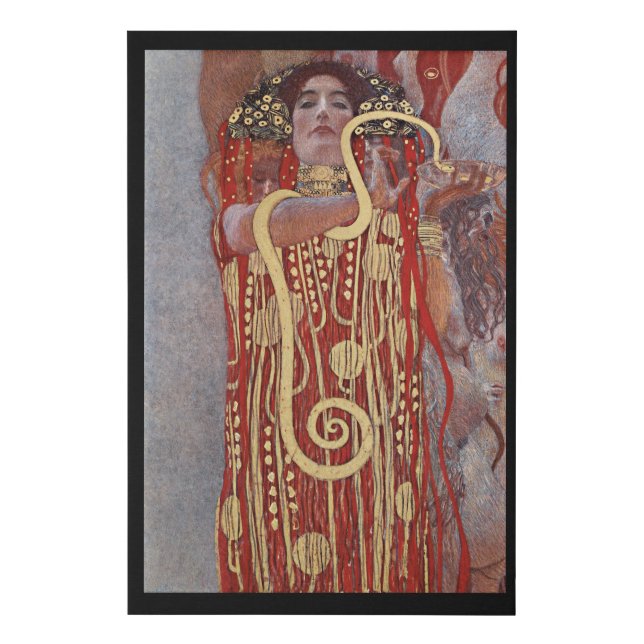 Goddess of Health, Hygieia (Salus), Gustav Klimt Faux Canvas Print (Front)