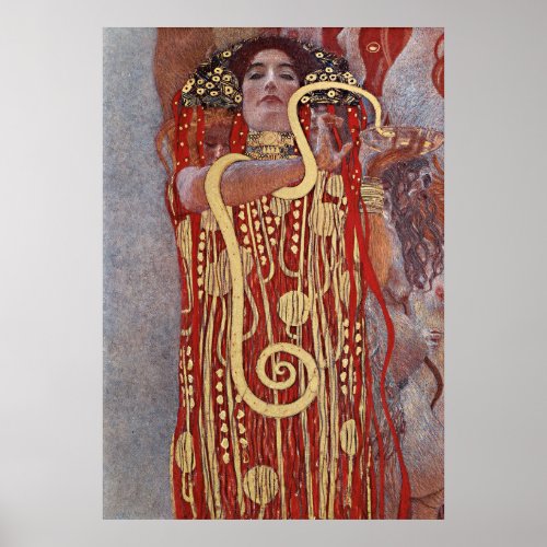 Goddess of Health Hygieia Salus Gustav Klimt Poster