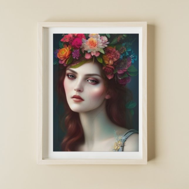 Goddess of Love Stunning Flower Portrait Poster (Creator Uploaded)