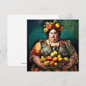 "Goddess of Overindulgence" Colourful Portrait (Front/Back)