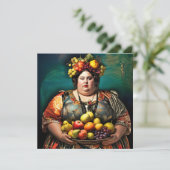 "Goddess of Overindulgence" Colourful Portrait (Standing Front)