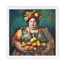"Goddess of Overindulgence" Colourful Portrait    