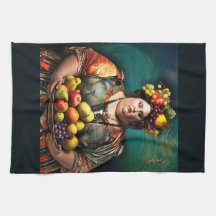 "Goddess of Overindulgence" Colourful Portrait    