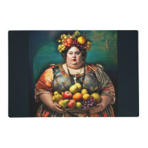 "Goddess of Overindulgence" Colourful Portrait    