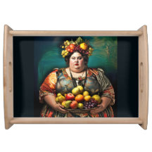 "Goddess of Overindulgence" Colourful Portrait    