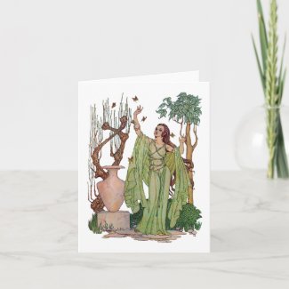 Goddess of Spring Notecard