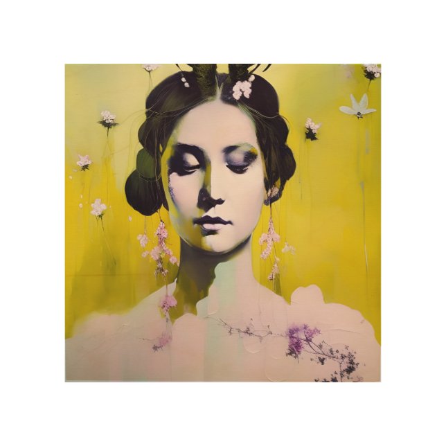Goddess of Spring Wood Wall Art (Front)