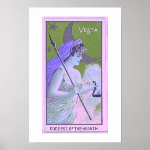 Goddess of the Hearth Vesta Poster Print