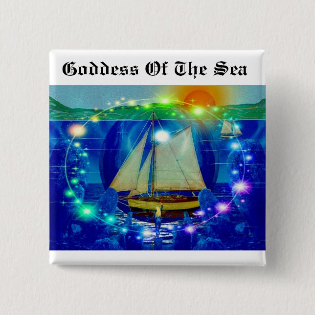 Goddess Of The Sea Button (Front)