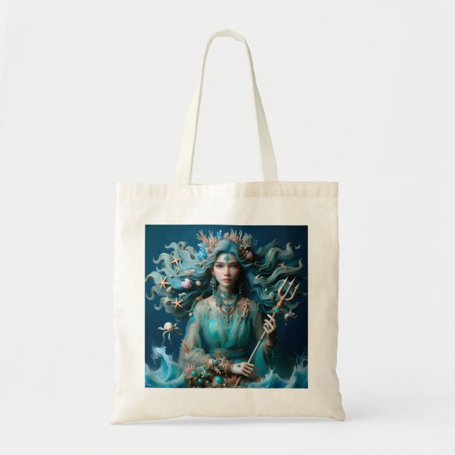 Goddess of the water tote bag (Front)