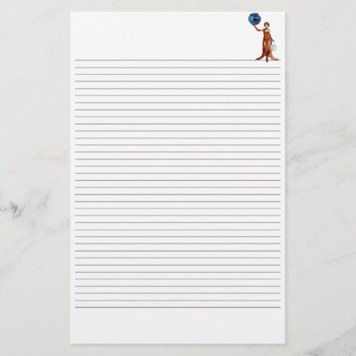 Goddess of Universe Lined Stationery