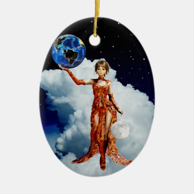 Goddess of Universe Ornament (Front)