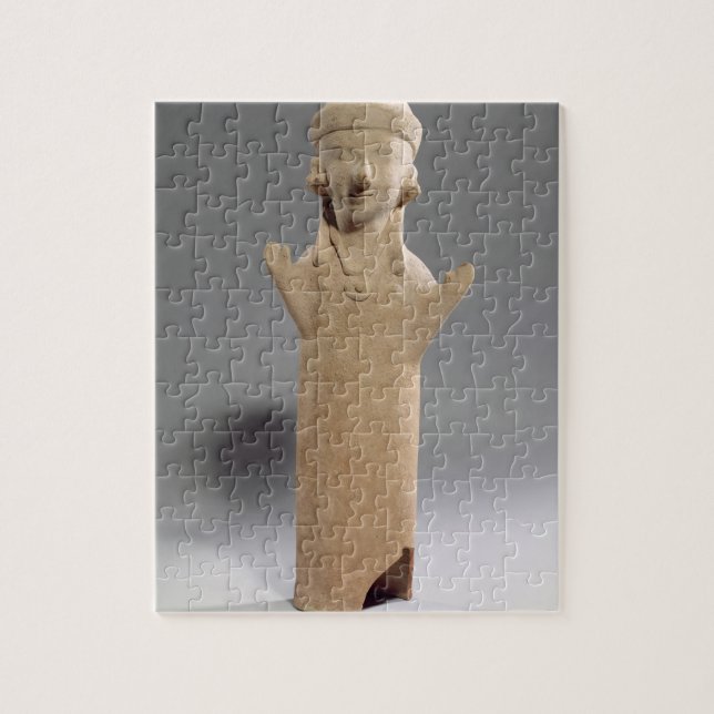 Goddess or worshipper with raised arms, figurine, jigsaw puzzle (Vertical)
