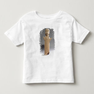 Goddess or worshipper with raised arms, figurine, toddler t-shirt