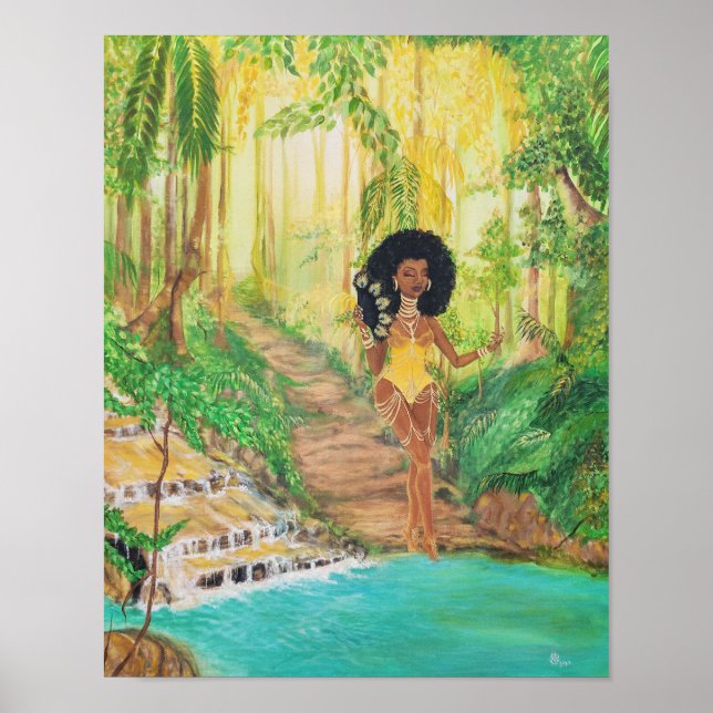Goddess Oshun Unbothered Poster (Front)