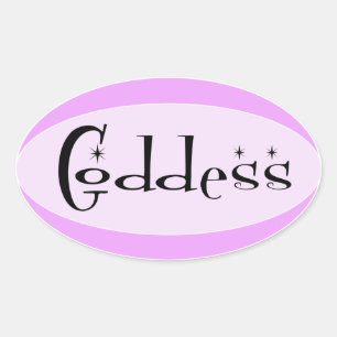 Goddess Oval Sticker