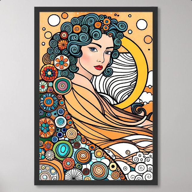 goddess painting creator diversity ocean creature poster (goddess painting creator diversity ocean creature)