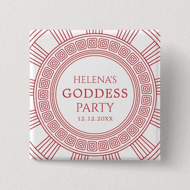 Goddess Party Button (Front)