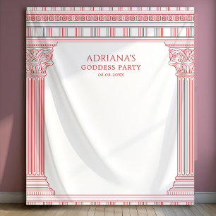 Goddess Party columns photo backdrop